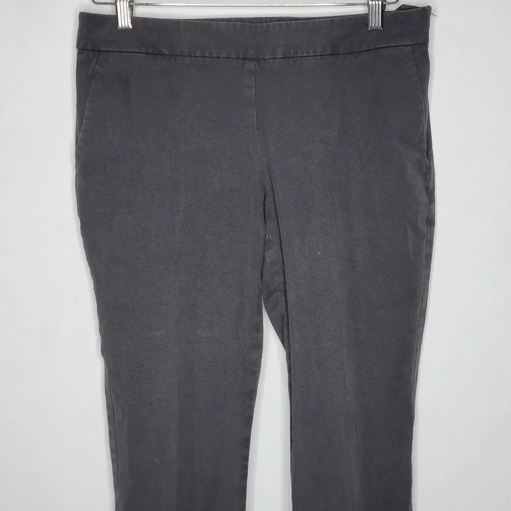 Eileen Fisher Petite Small Gray Slim Ankle‎ Zip Side Zip Women's Pants